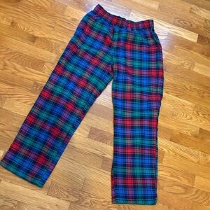 Lands' End Kids Plaid Pajama Bottoms